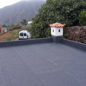 suelo de terraza impermeabilizada