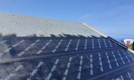 tejado en construcción